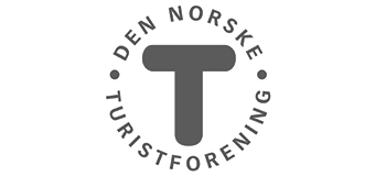 Den Norske Turistforening logo gråskala